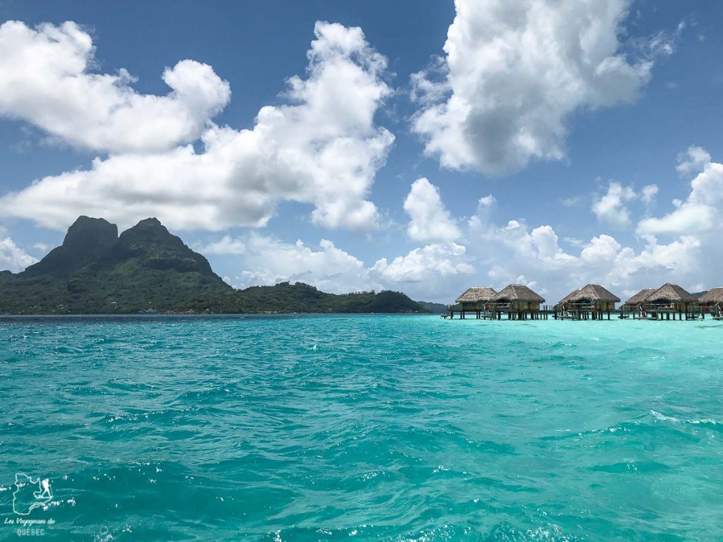 Lagon de l'île de Bora Bora dans mon article Polynésie française : palmarès d’un mois de voyage dans ces îles du Pacifique #polynesiefrancaise #polynesie #oceanie #voyage #paradis #mer #borabora #lagon