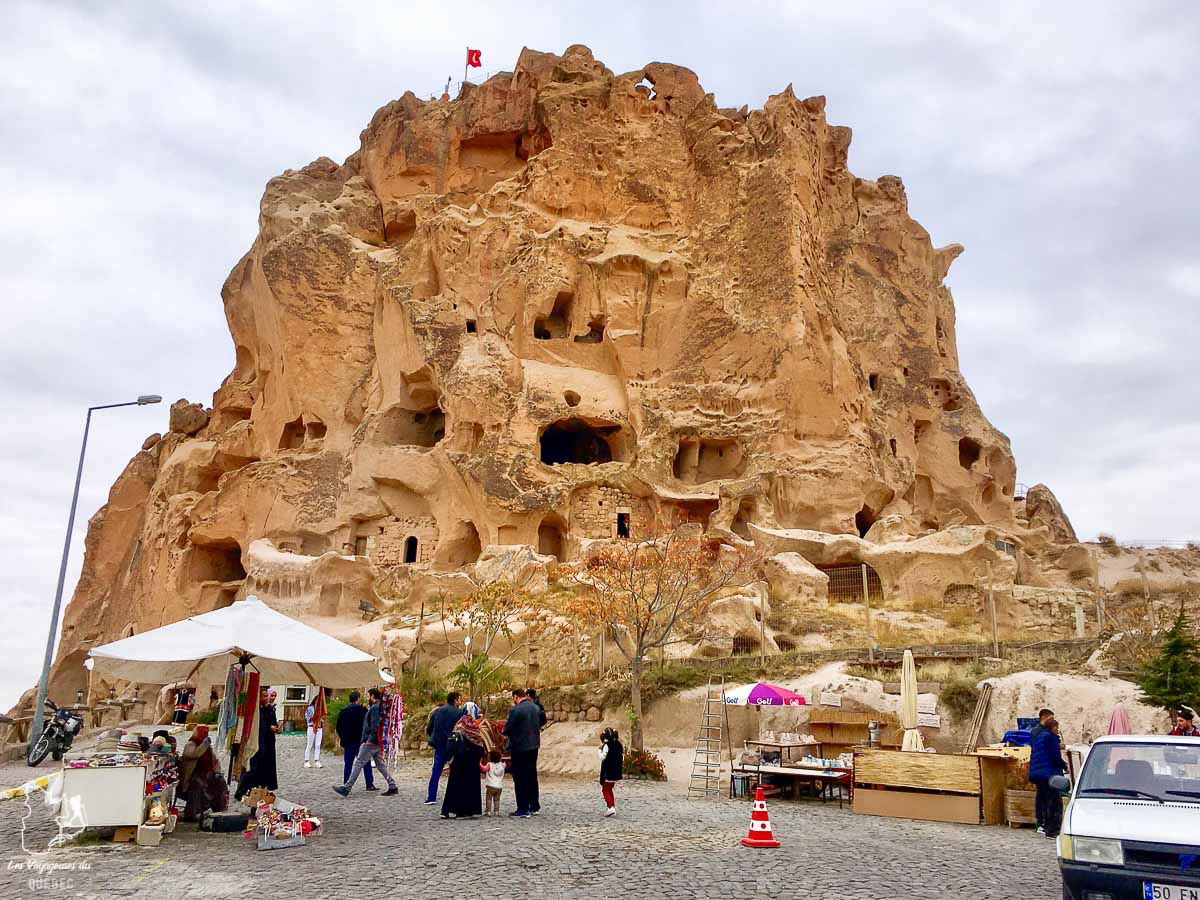 Le château Uchisar en Cappadoce en Turquie dans mon article Mon itinéraire en Turquie : Que faire, voir et visiter en 7 jours #turquie #voyage #asie #cappadoce #istanbul