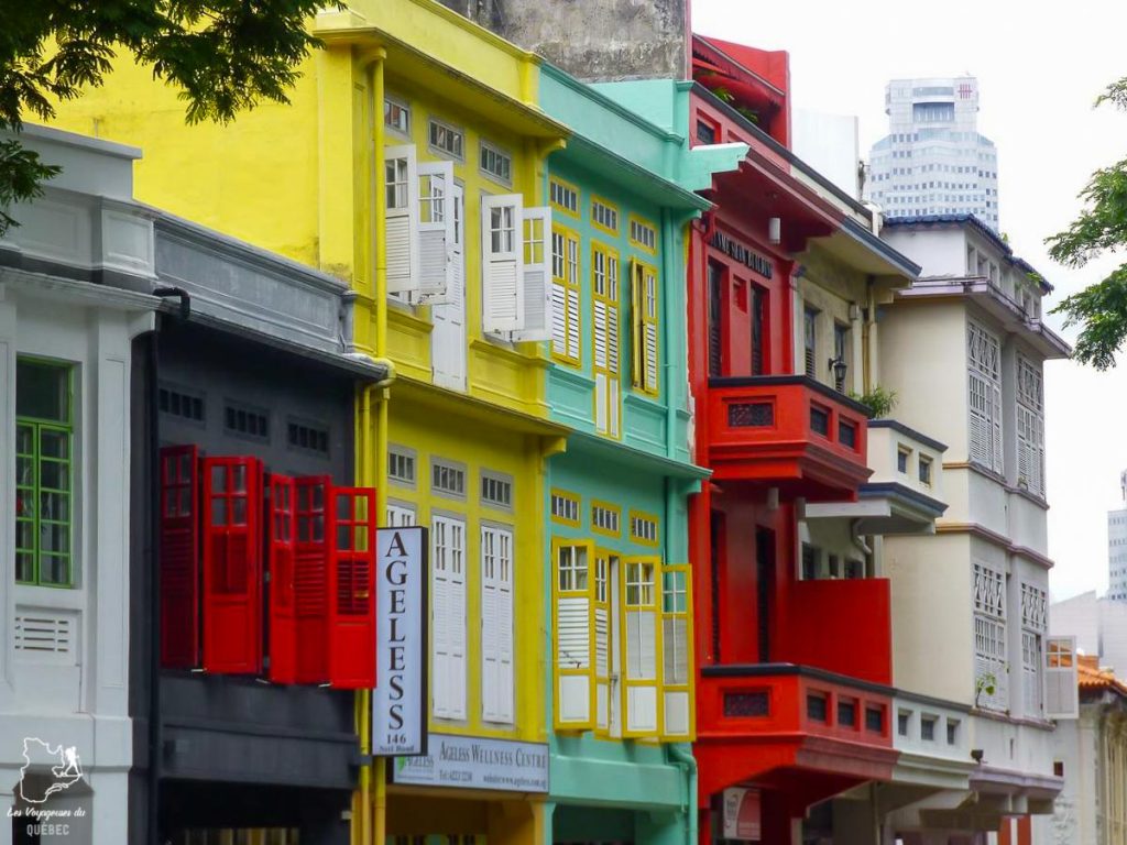 Maisons d'un quartier de Singapour dans notre article Où partir seule en tant que femme : 12 destinations pour un voyage en solo #voyage #femme #voyagersolo #singapour