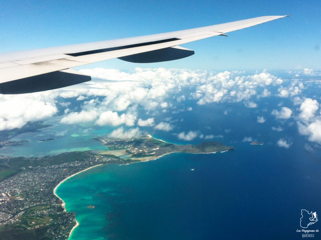 En avion pour mon voyage à Honolulu dans notre article Que faire à Honolulu sur l’île d’Oahu à Hawaii #oahu #honolulu #hawaii #hawaï #voyage