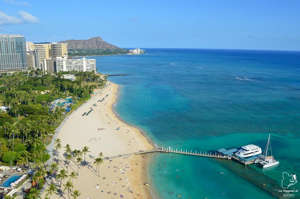 Plage Ala Moana à Honolulu dans notre article Que faire à Honolulu sur l’île d’Oahu à Hawaii #oahu #honolulu #hawaii #hawaï #voyage