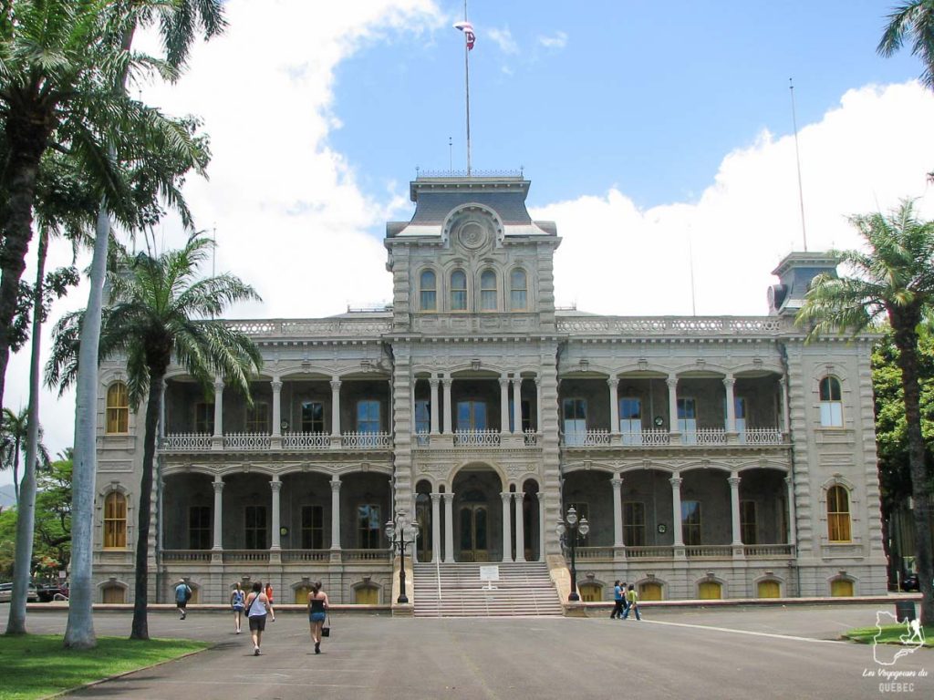 Le palais Iolani à Honolulu à Oahu dans notre article Que faire à Honolulu sur l’île d’Oahu à Hawaii #oahu #honolulu #hawaii #hawaï #voyage