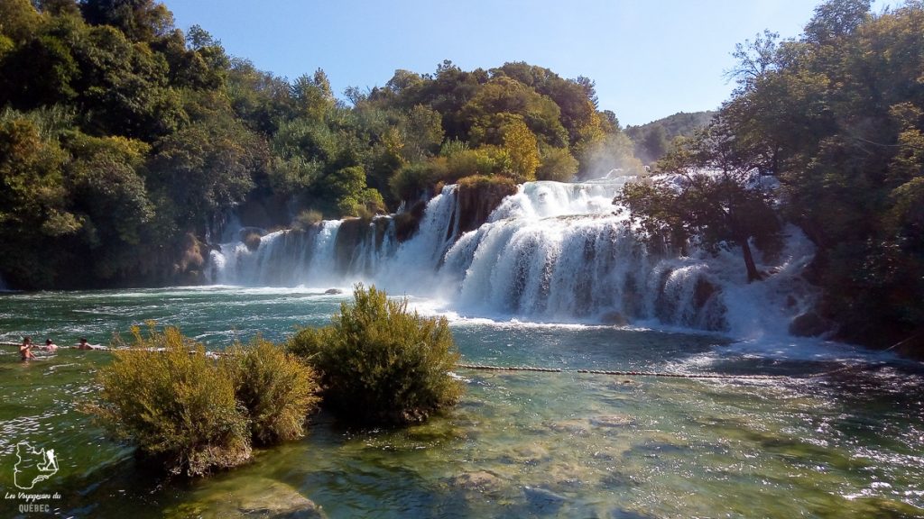 Les chutes de Skradisnki buk dans le Parc national de Krka dans notre article Visiter la Croatie : Où aller et que faire en Croatie entre Zadar à Dubrovnik #croatie #balkans #europe #voyage #krka