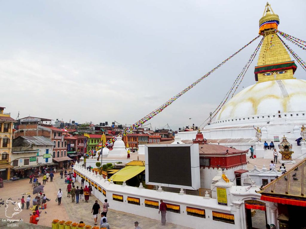 Visiter Katmandou et le plus grand stupa au monde, le stupa Bodnath dans notre article Que faire à Katmandou au Népal : Mes incontournables à visiter #katmandou #nepal #asie #incontournables
