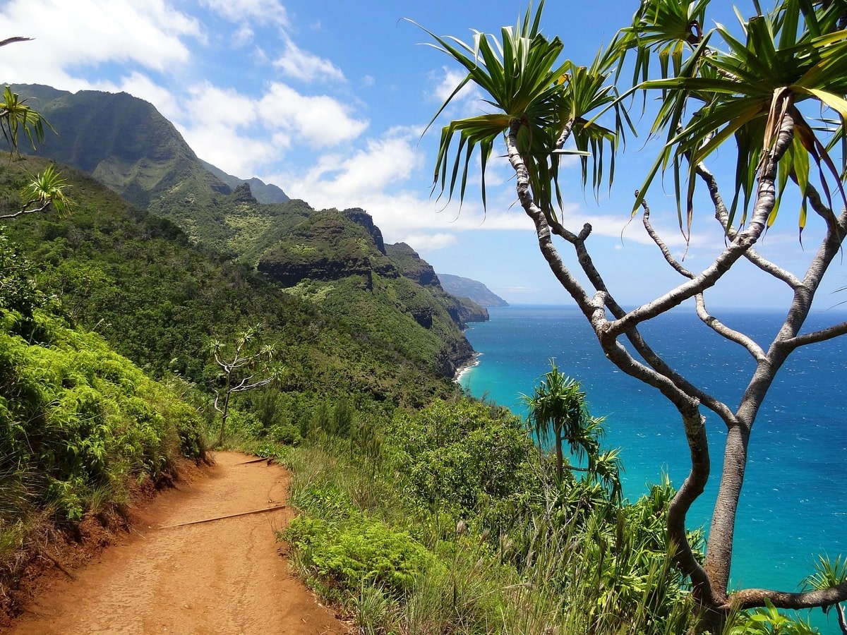 Randonnée à Na Pali sur l'île de Kauai à Hawaii dans notre article sur Visiter Kauai à Hawaii : 12 incontournables à faire sur l'île de Kauai #kauai #hawaii #voyage #usa #ile #iledekauai #kauaihawaii #napali