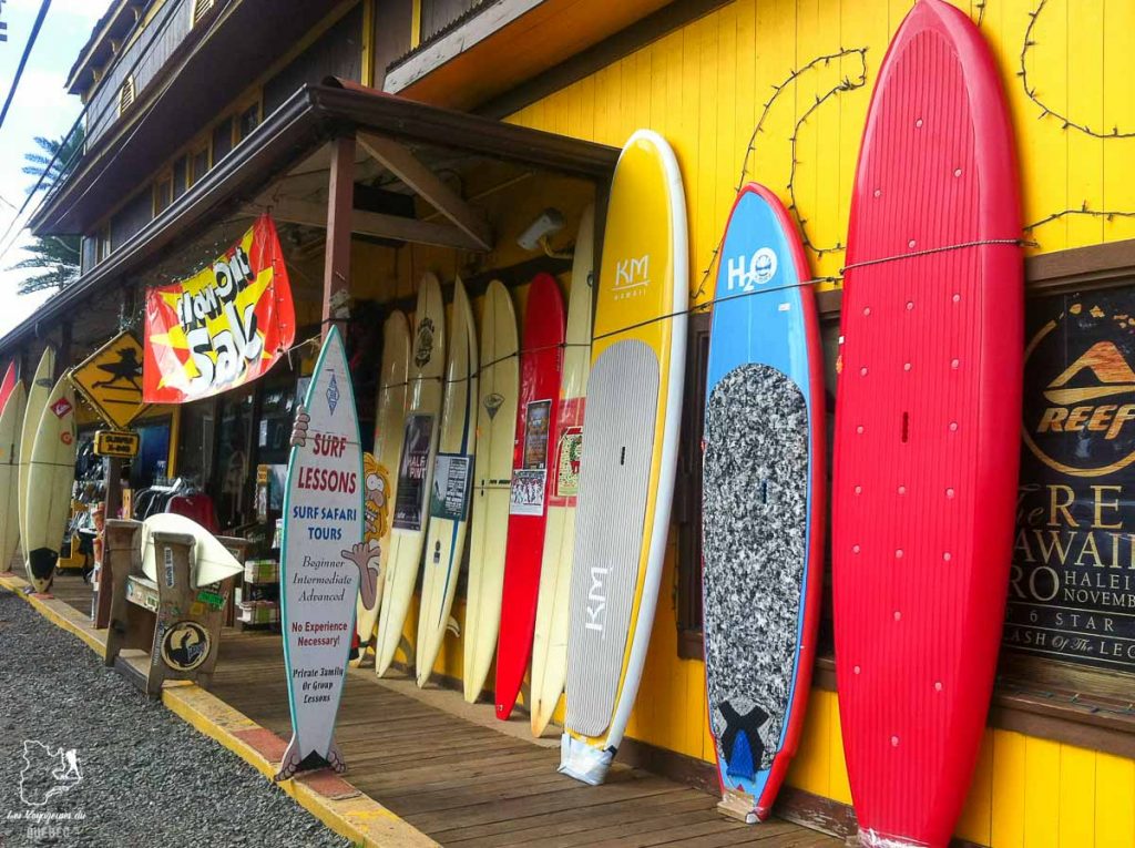 Surf shop au North Shore à Haleiwa dans notre article Le surf à Oahu : Mes plus beaux spots de surf sur cette île d’Hawaii #surf #oahu #waikiki #usa #voyage #spotdesurf