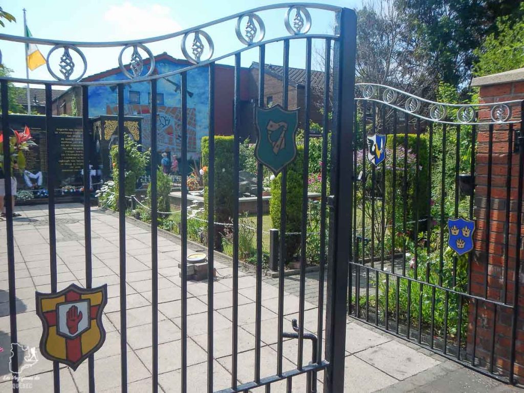 Garden of Remembrance du côté républicain de Belfast dans notre article Visiter Belfast en Irlande du Nord : que faire à Belfast, un musée à ciel ouvert #belfast #irlandedunord #royaumeunis #voyage #citytrip #europe