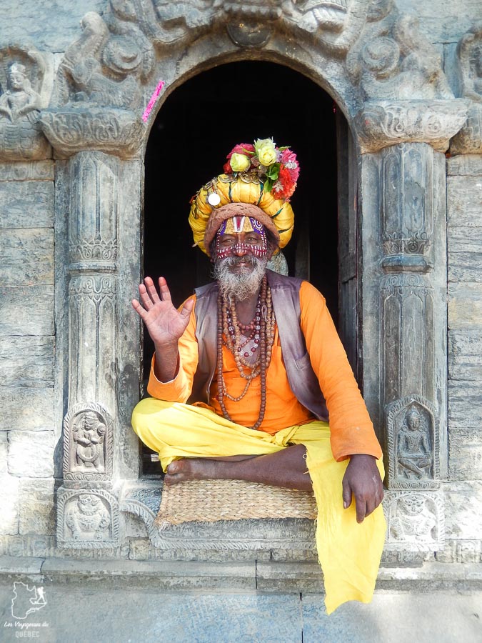 Sadhu à Katmandou au Népal dans notre article Mon tour du monde d’un an à 50 ans : le voyage d’une vie #tdm #tourdumonde #voyage #voyageunan #senior