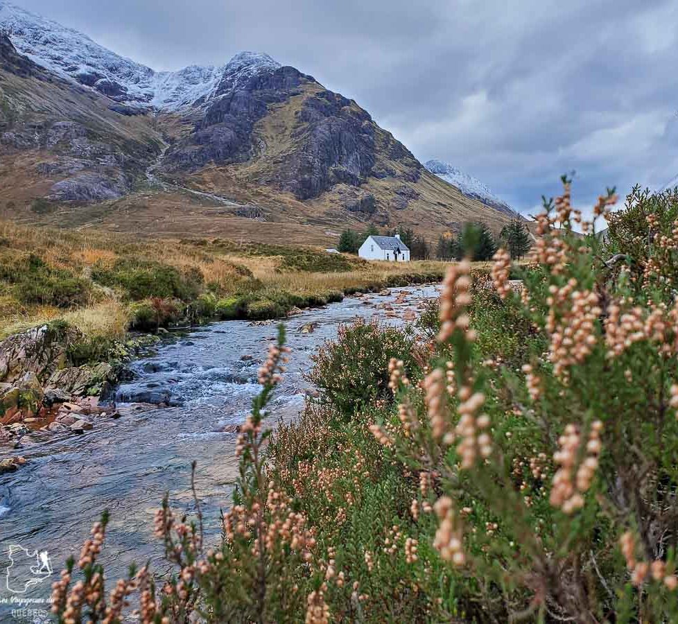 Vallée de Glen Coe dans les Highlands en Écosse dans notre article Road trip en Écosse : Une semaine de road trip sportif et gastronomique #ecosse #roadtrip #europe #grandebretagne #royaumeunis #voyage