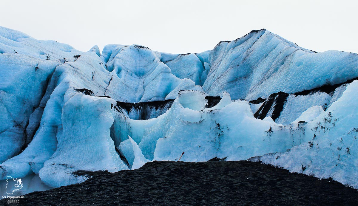 Le glacier Solheimajokull, mon coup de coeur visité en Islande dans notre article Visiter l’Islande : quoi faire et voir en 4 jours seulement #islande #europe #voyage