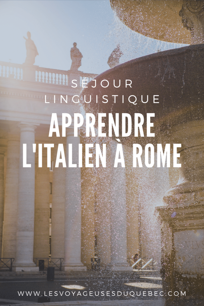 Séjour linguistique en Italie : apprendre l'Italien à Rome