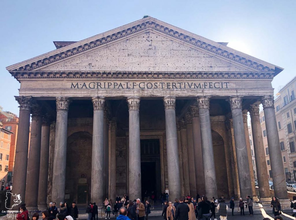 Le Panthéon, à visiter à Rome dans notre article Visiter Rome en 4 jours : Que faire à Rome, la capitale de l’Italie #rome #italie #europe #voyage
