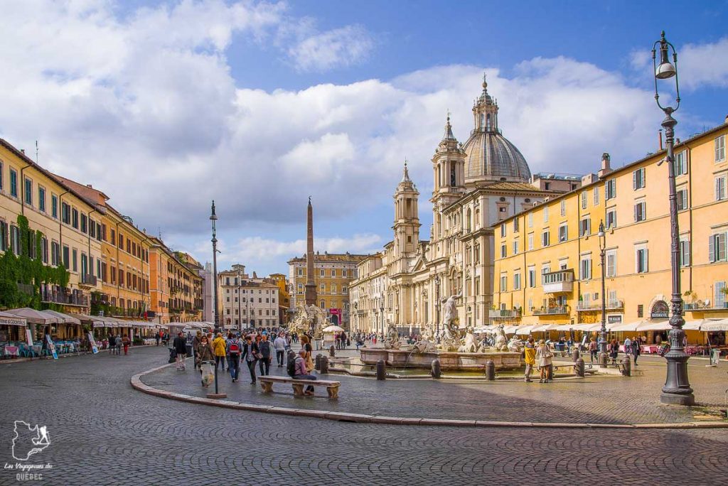 Piazza Navona à Rome dans notre article Visiter Rome en 4 jours : Que faire à Rome, la capitale de l’Italie #rome #italie #europe #voyage