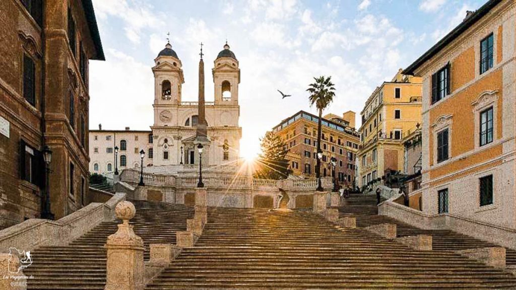 Piazza di Spagna à Rome dans notre article Visiter Rome en 4 jours : Que faire à Rome, la capitale de l’Italie #rome #italie #europe #voyage