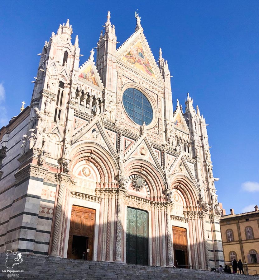 Duomo di Santa Maria Assunta à Sienne en Toscane dans notre article Visiter la Toscane en Italie : Mes incontournables de que faire et voir en 10 jours #toscane #italie #europe #voyage #itineraire #sienne
