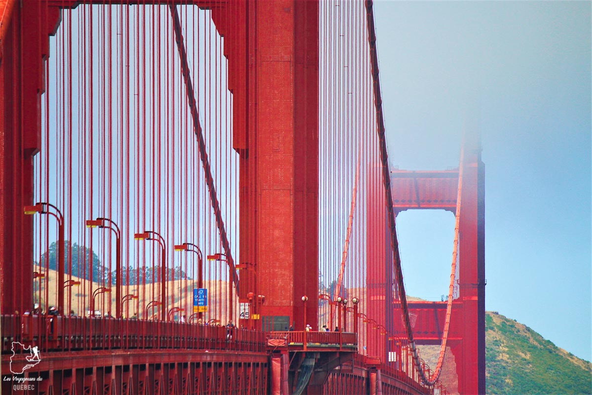 Golden Gate Bridge de San Francisco dans notre article Villes de la Californie : une semaine à San Francisco, Los Angeles et San Diego #californie #usa #etatsunis #voyage #losangeles #sanfrancisco #sandiego