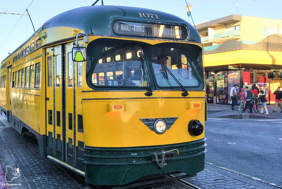 Tramway Bus F à San Francisco dans notre article Villes de la Californie : une semaine à San Francisco, Los Angeles et San Diego #californie #usa #etatsunis #voyage #losangeles #sanfrancisco #sandiego