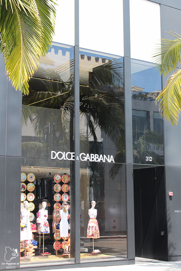 Boutique Dolce Gabbana sur Rodeo drive à Los Angeles dans notre article Visiter Los Angeles aux USA : Que voir et que faire à Los Angeles en 3 jours #losangeles #californie #usa #etatsunis #voyage