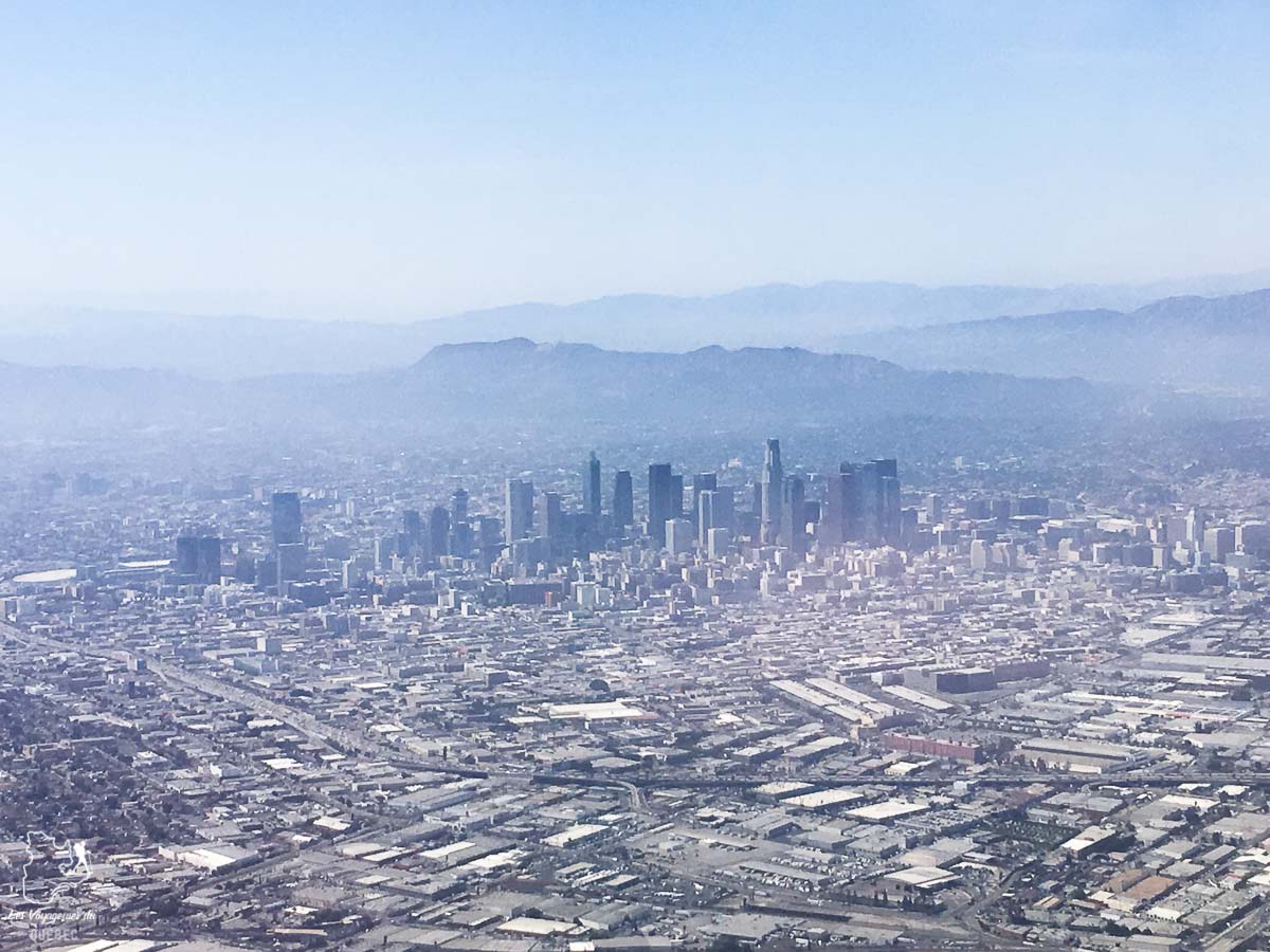 Los Angeles vue du ciel dans notre article Visiter Los Angeles aux USA : Que voir et que faire à Los Angeles en 3 jours #losangeles #californie #usa #etatsunis #voyage