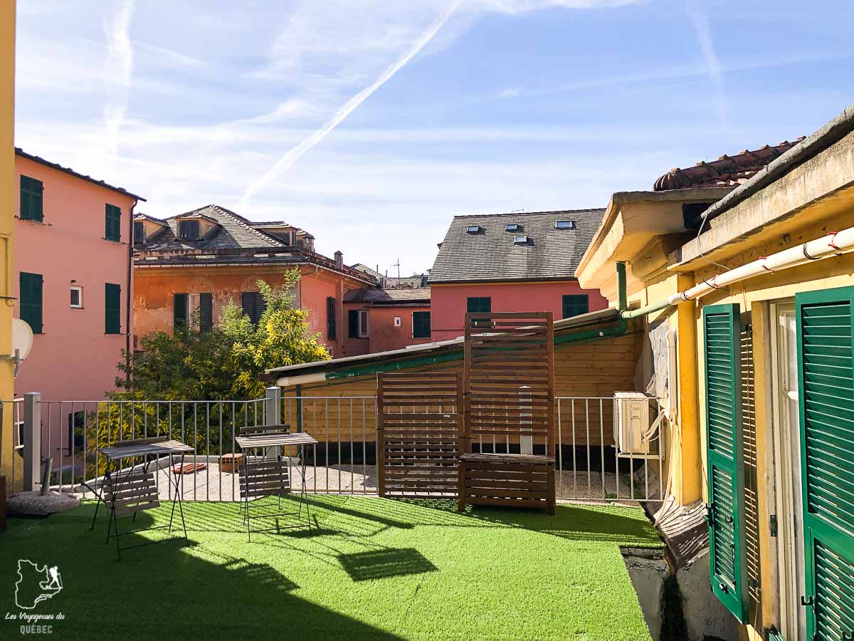 Terrasse du Affittacamere Il Borgo, hébergement à Levanto dans notre article Visiter les Cinque Terre en Italie avec ses charmants villages colorés #cinqueterre #italie #ligurie #voyage #europe