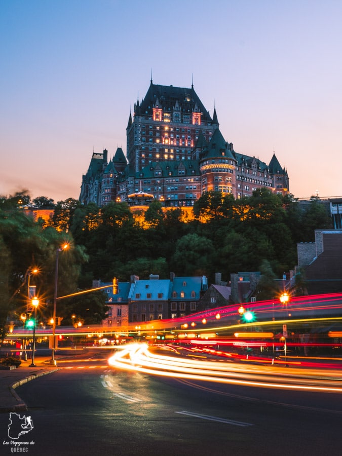Photographier le château Frontenac à partir de la rue Marché-Champlain dans notre article Visiter Québec à travers ses plus beaux points de vue : 12 endroits où photographier la ville de Québec #quebec #villedequebec #canada #photographie