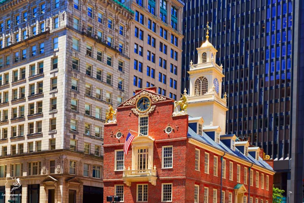 Old State House de Boston dans notre article Visiter Boston à Noël : petit guide d’un séjour à Boston réussi en période des fêtes #boston #USA #etatsunis #noel #voyage