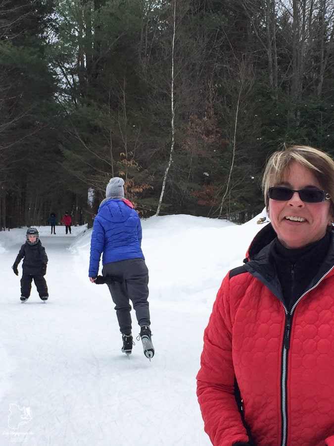 Patiner en forêt dans notre article 10 activités hivernales au Québec : quoi faire au Québec en hiver #hiver #quebec #canada #activites