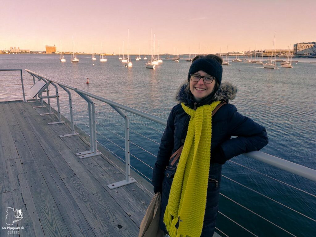 Waterfront de Boston à l'hiver dans notre article Visiter Boston à Noël : petit guide d’un séjour à Boston réussi en période des fêtes #boston #USA #etatsunis #noel #voyage