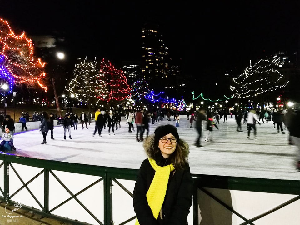 Patiner au Common Park de Boston à Noël dans notre article Visiter Boston à Noël : petit guide d’un séjour à Boston réussi en période des fêtes #boston #USA #etatsunis #noel #voyage