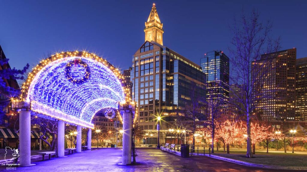 Décorations de Noël à Boston dans notre article Visiter Boston à Noël : petit guide d’un séjour à Boston réussi en période des fêtes #boston #USA #etatsunis #noel #voyage