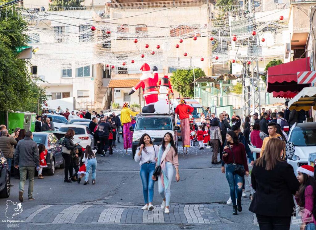 Parade de Noël à Nazareth en Israël dans notre article Noël en Terre sainte : 9 jours à visiter Israël et la Palestine durant les fêtes #noel #terresainte #israel #palestine