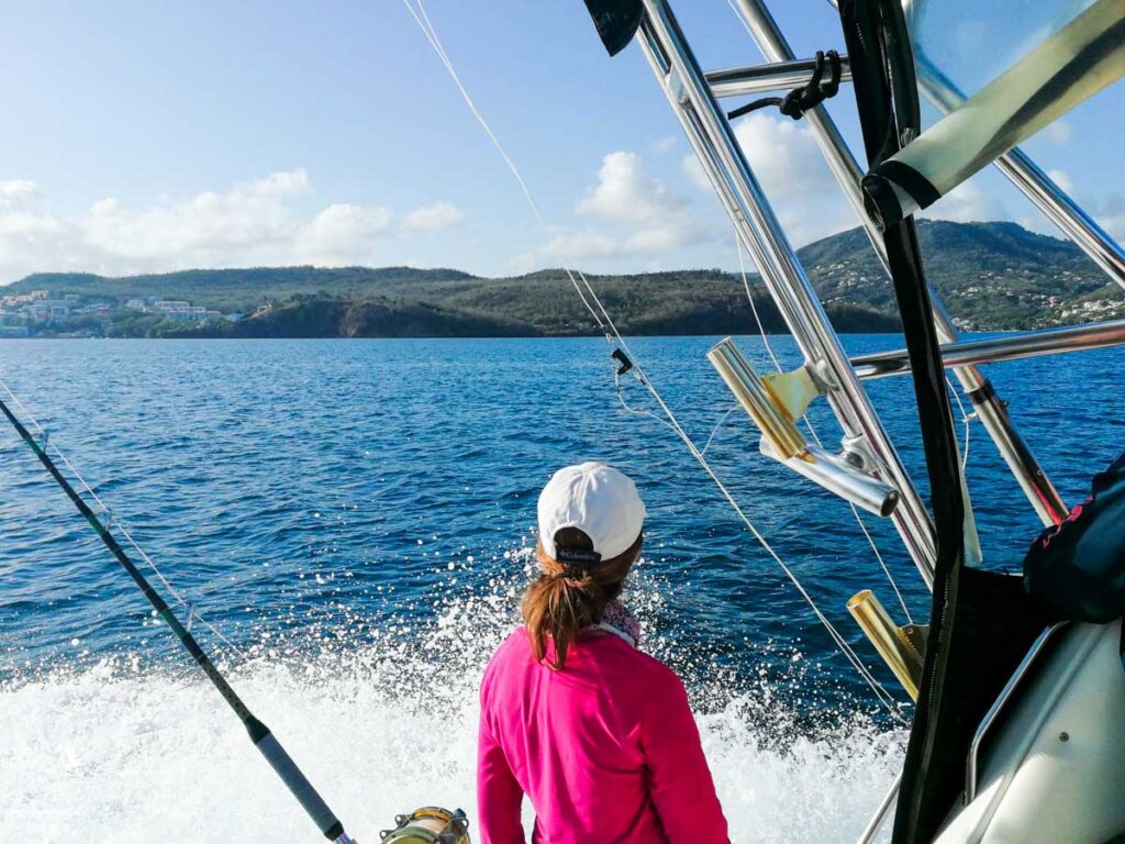 Pêche en haute mer en Martinique dans notre article Que faire en Martinique : 10 incontournables à visiter sur l’île aux fleurs #martinique #france #caraibes #antilles #amerique #voyage #ile