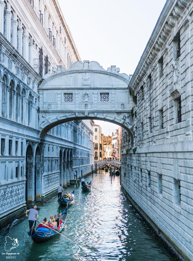 Le Pont des Soupirs à Venise dans notre article Visiter Venise en 4 jours : Que voir et que faire à Venise en Italie #venise #venetie #italie #voyage #europe