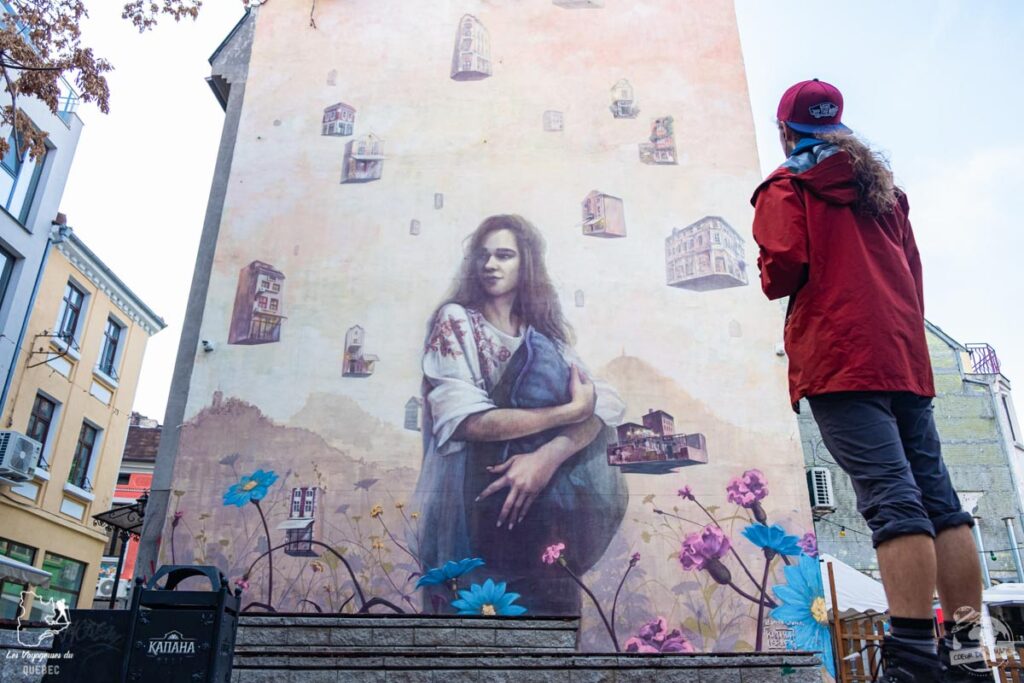 street art à Plovdiv en Bulgarie dans notre article Visiter la Bulgarie : itinéraire et conseils pour 1 mois de voyage en Bulgarie #bulgarie #europe #europedelest #voyage
