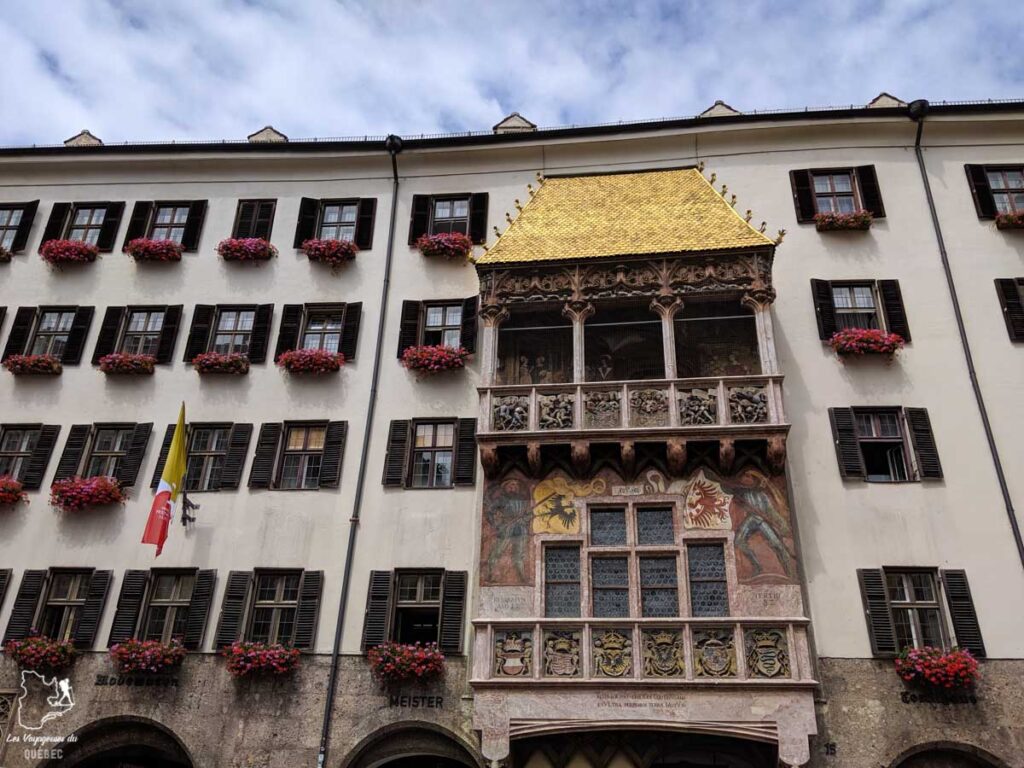 Toit d'or d'Innsbruck dans notre article Petit guide pour visiter Innsbruck en Autriche : Que faire à Innsbruck en un jour #Innsbruck #autriche #europe #voyage