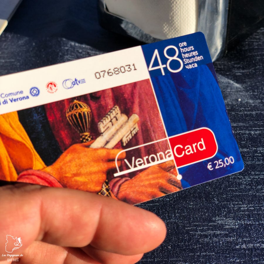 Visiter Vérone avec la Verona Pass Card dans notre article Visiter Vérone en Italie : mes incontournables de la ville de Roméo et Juliette #verone #italie #venetie #voyage #europe