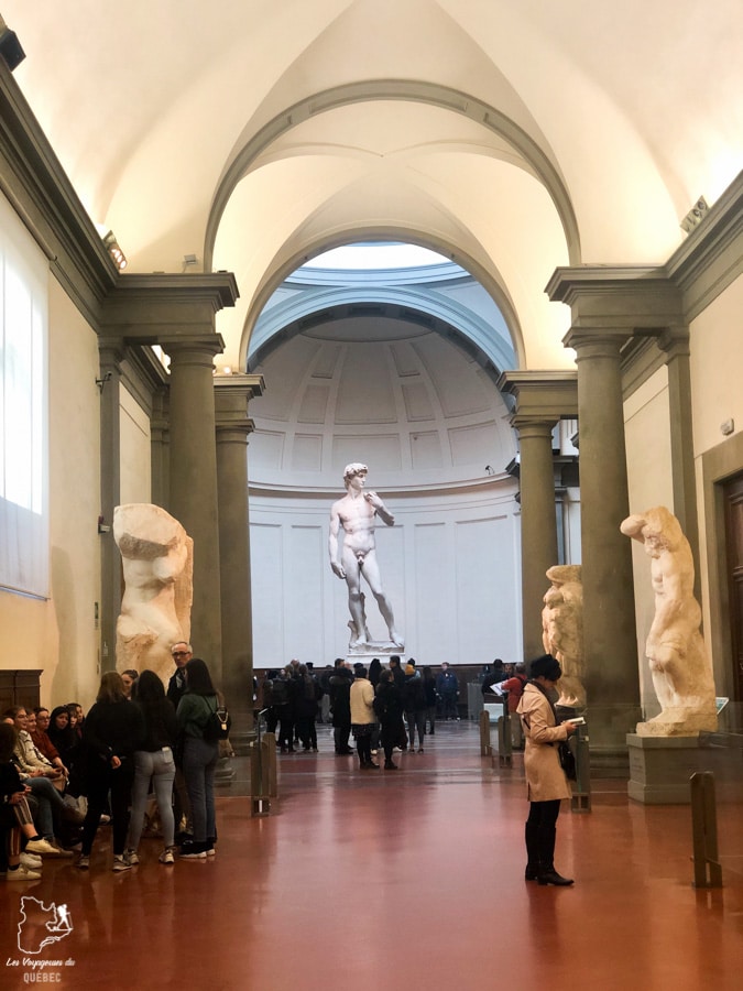 David, de Michel-Ange, dans les Galeries de l'Académie à Florence dans notre article Visiter Florence en 5 jours : Que voir en 10 incontournables de Florence en Italie #florence #italie #europe #toscane #voyage