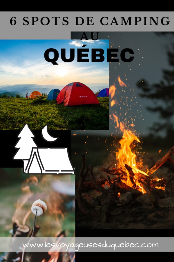 Le camping au Québec : Mes 6 plus beaux campings où camper au Québec #camping #quebec #canada #nature #pleinair