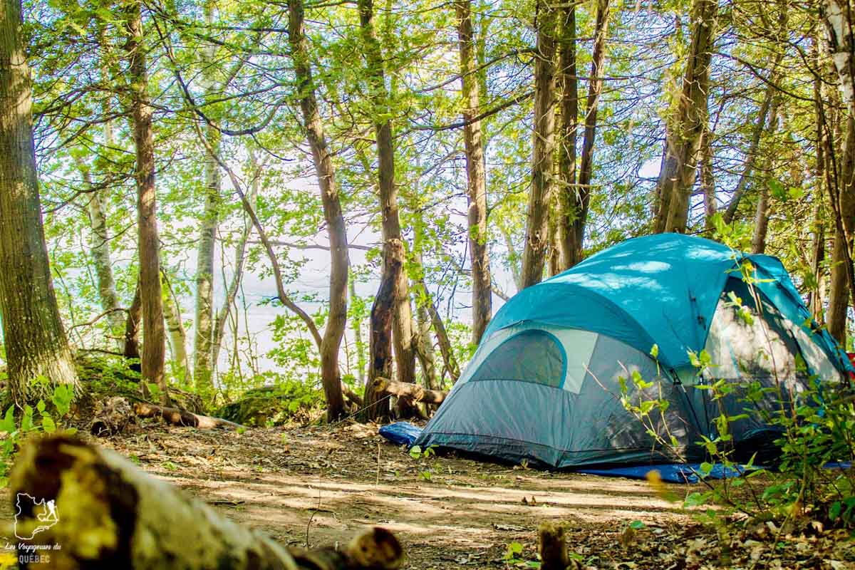 Le Camping de la Pointe à l'île d'Orléans dans notre article Le camping au Québec : Mes 6 plus beaux campings où camper au Québec #camping #quebec #canada #nature #pleinair