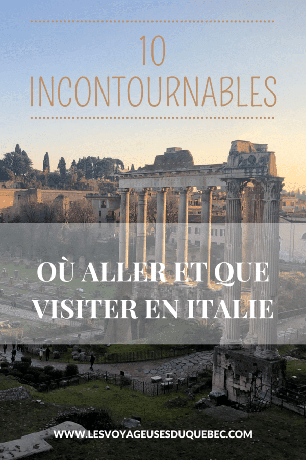 Où aller en Italie et que visiter : 10 incontournables de 1 mois de voyage en Italie #italie #voyage #europe