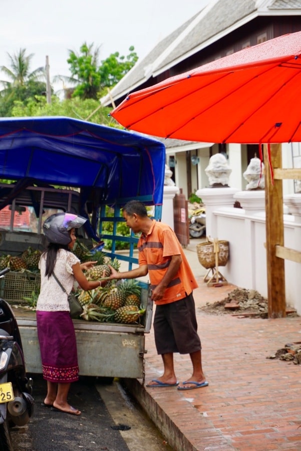 Les produits frais du Day market de Luang Prabang au Laos dans notre article Que faire à Luang Prabang au Laos en 8 incontournables #luangprabang #laos #asie #asiedusudest #voyage #unesco