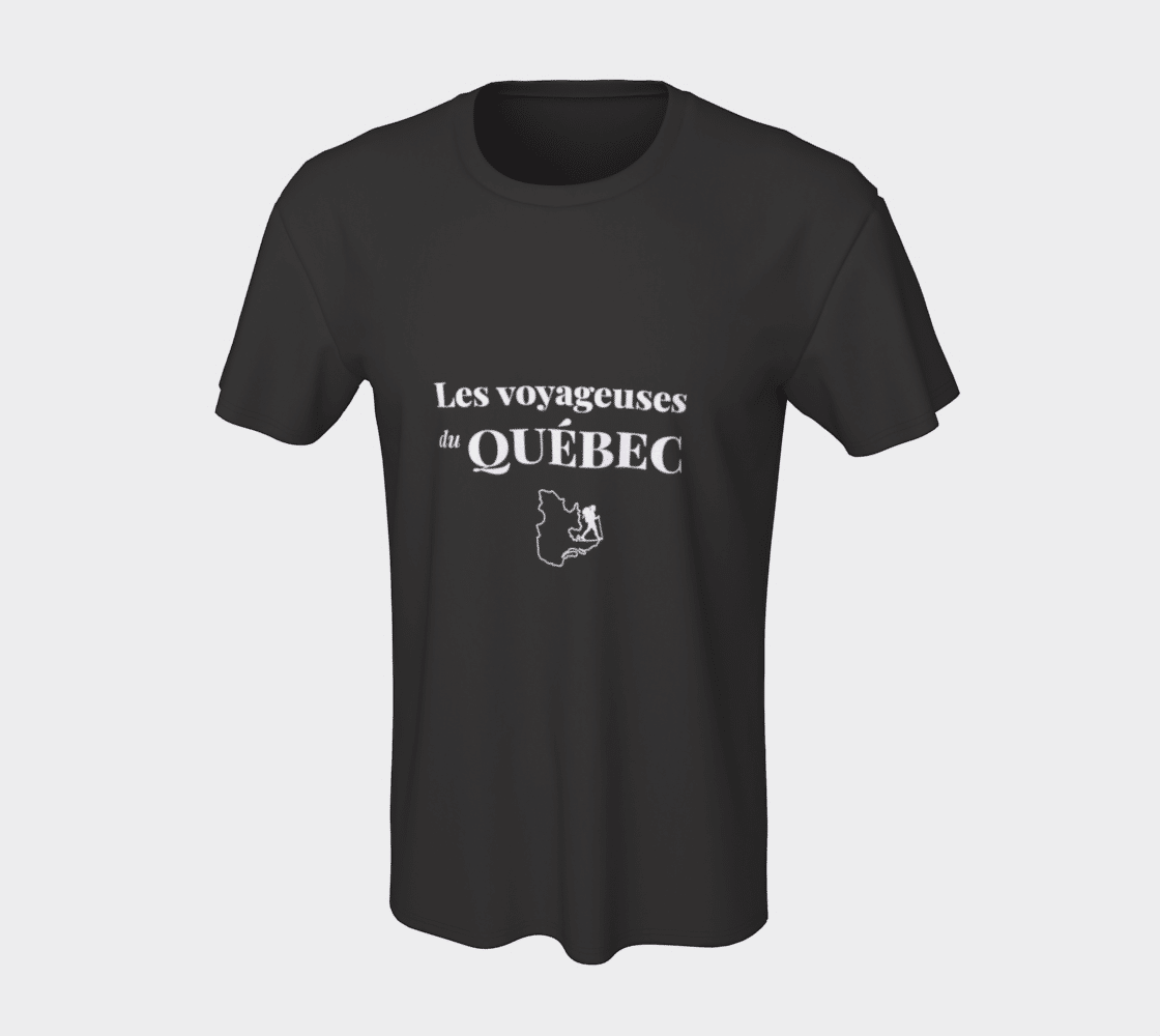 t-shirt Les voyageuses du Québec charcoal