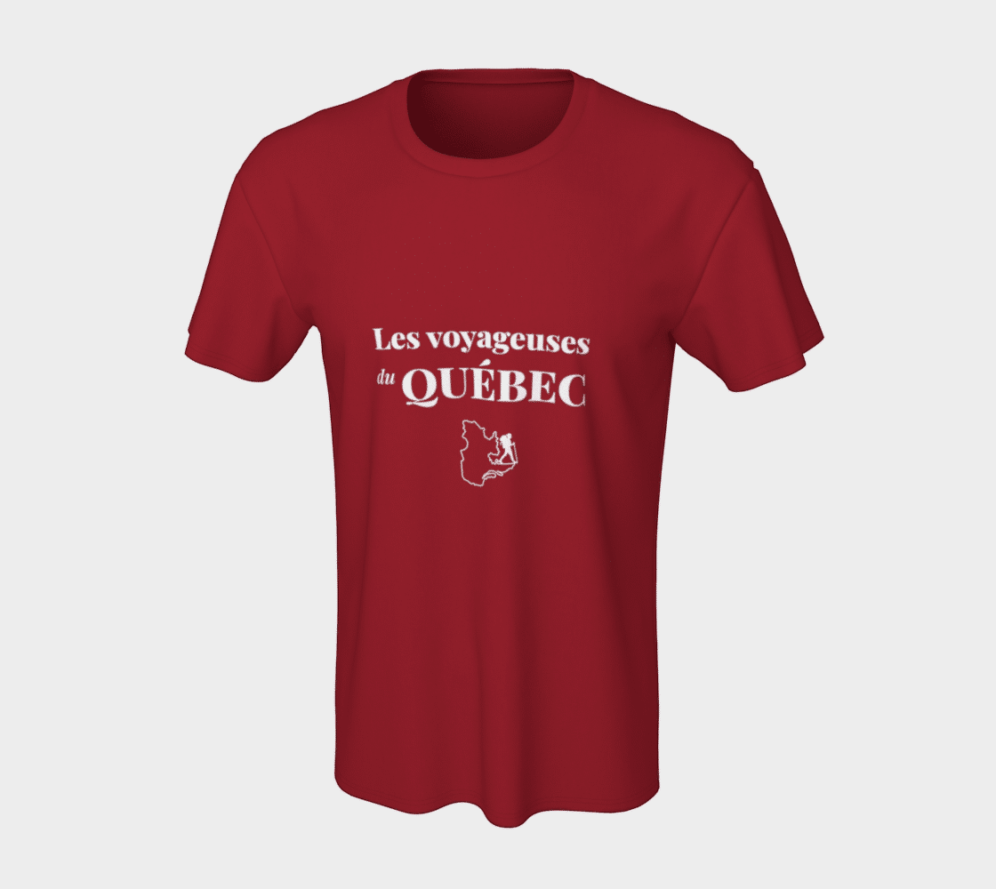 t-shirt Les voyageuses du Québec rouge