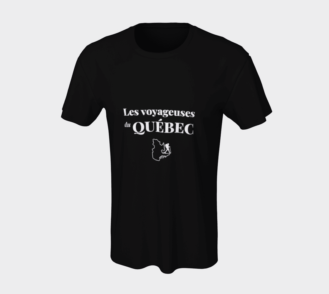 t-shirt Les voyageuses du Québec noir