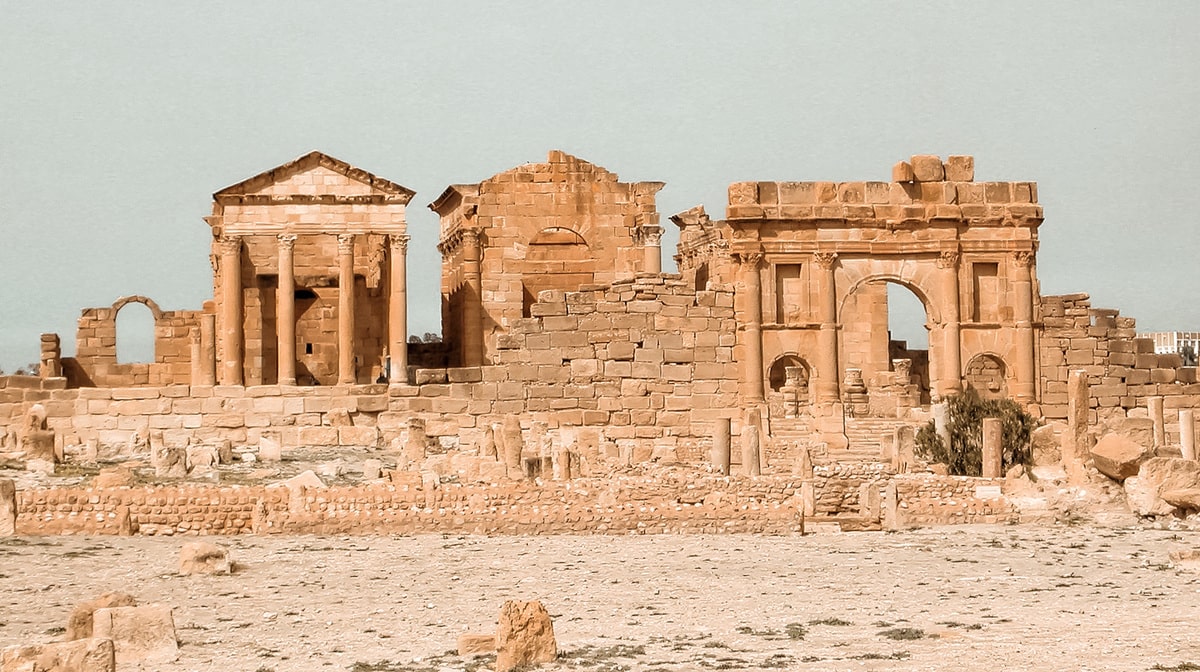 Site archéologique romain de Sbeïtla en Tunisie dans notre article Que faire en Tunisie et où aller : Mon voyage en Tunisie en 12 incontournables à visiter #tunisie #voyage #afrique #maghreb #sbeitla