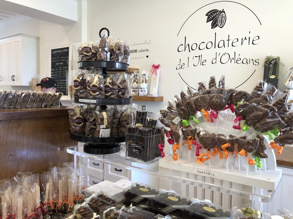 Chocolaterie de l'île d'Orléans dans notre article L'île d'Orléans au Québec : une escapade parfaite le temps d'un week-end #iledorleans #quebec #canada #bonjourquebec