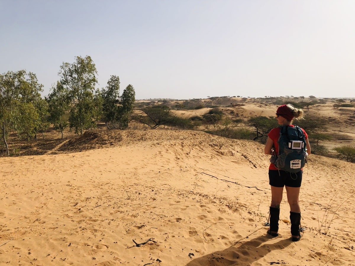Boucle 1 du Rose Trip Sénégal dans notre article Trek Rose Trip au Sénégal : beau défi de randonnée entre femmes dans le désert #rosetriptrek #rosetrip #trekinsenegal #womenstrek #orientationtrek