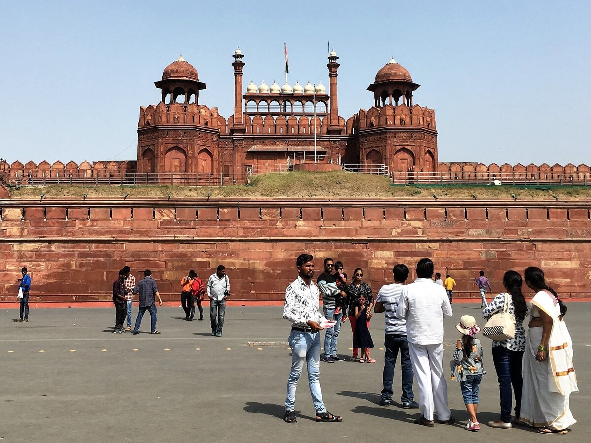 Fort Rouge à New Delhi dans notre article Visiter New Delhi en Inde : Que faire et que voir en 14 coups de coeur #NewDelhi #Inde #VisiterNewDelhi #IndeDuNord #AsieduSud