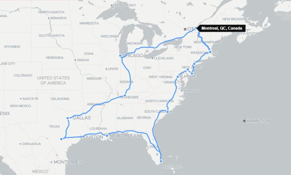Itinéraire cote est USA dans notre article Road trip sur la côte est des USA : itinéraire en boucle parmi les villes de l’est des États-Unis #CôteEstUSA  #EastCoast #USA #ÉtatsUnis #Roadtrip 