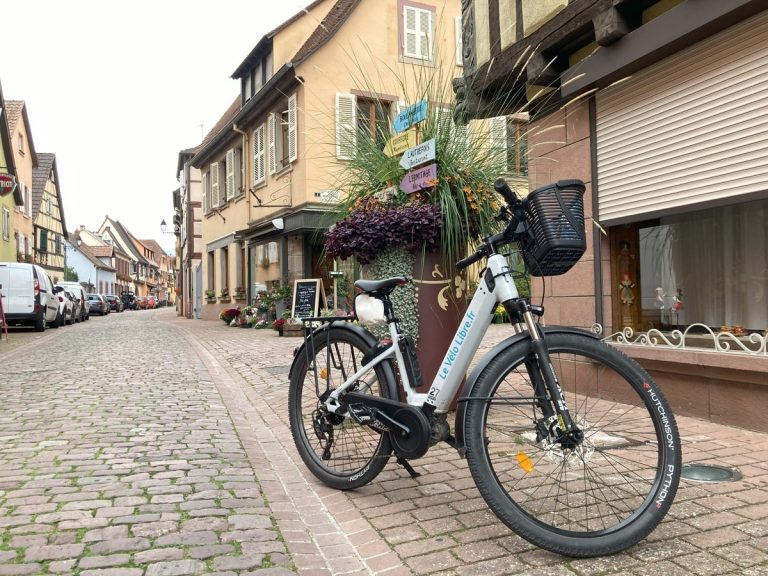 Vélo électrique en Alsace dans notre article Faire la route des vins d’Alsace à vélo électrique #Alsace # #VinsAlsace #RouteDesVinsAlsace #Velo #VeloElectrique #France